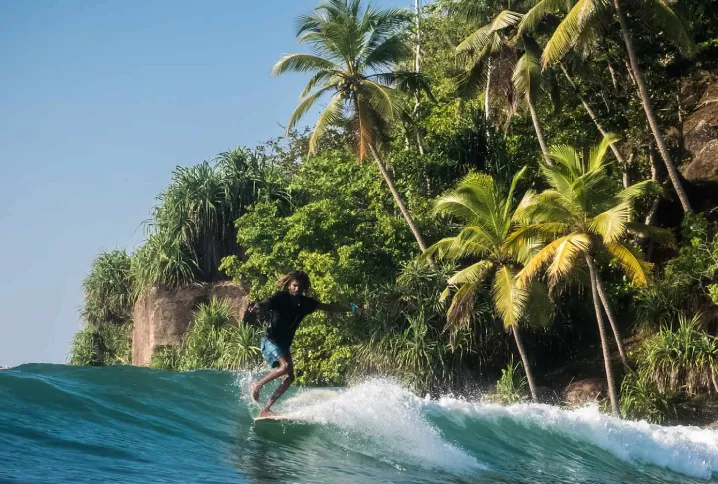 Surfing in Arugam Bay